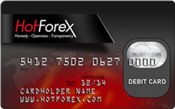 Hot Forex is another forex broker offering a debit card